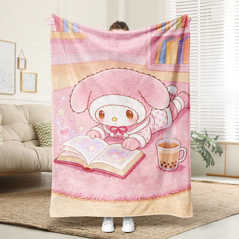 Christmas Throw Blanket - Manta Sanrio, acogedora manta de franela