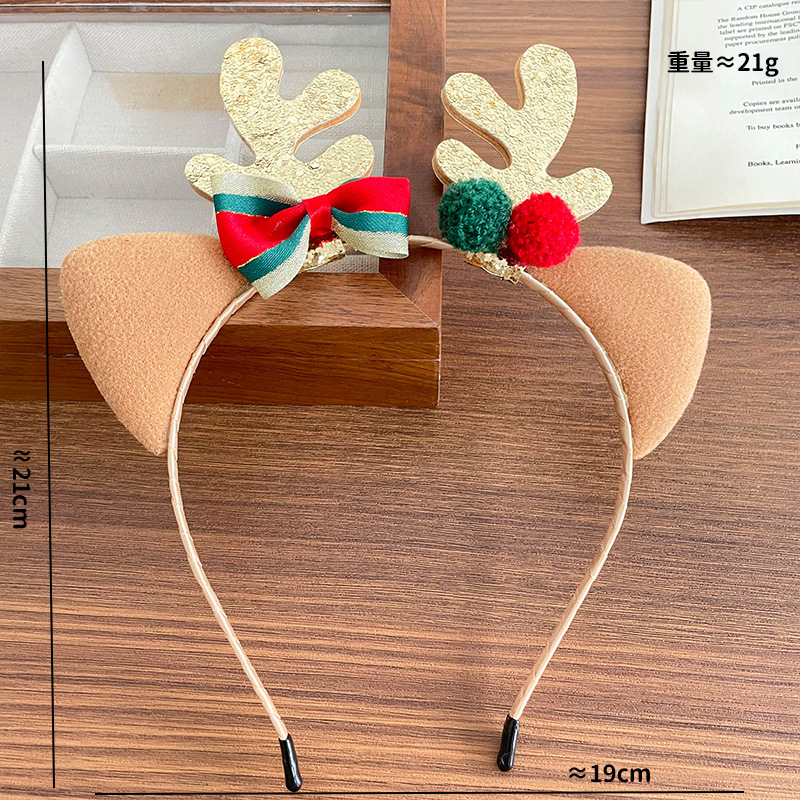 Reindeer Antlers Headband - Diadema de Felpa con Astas de