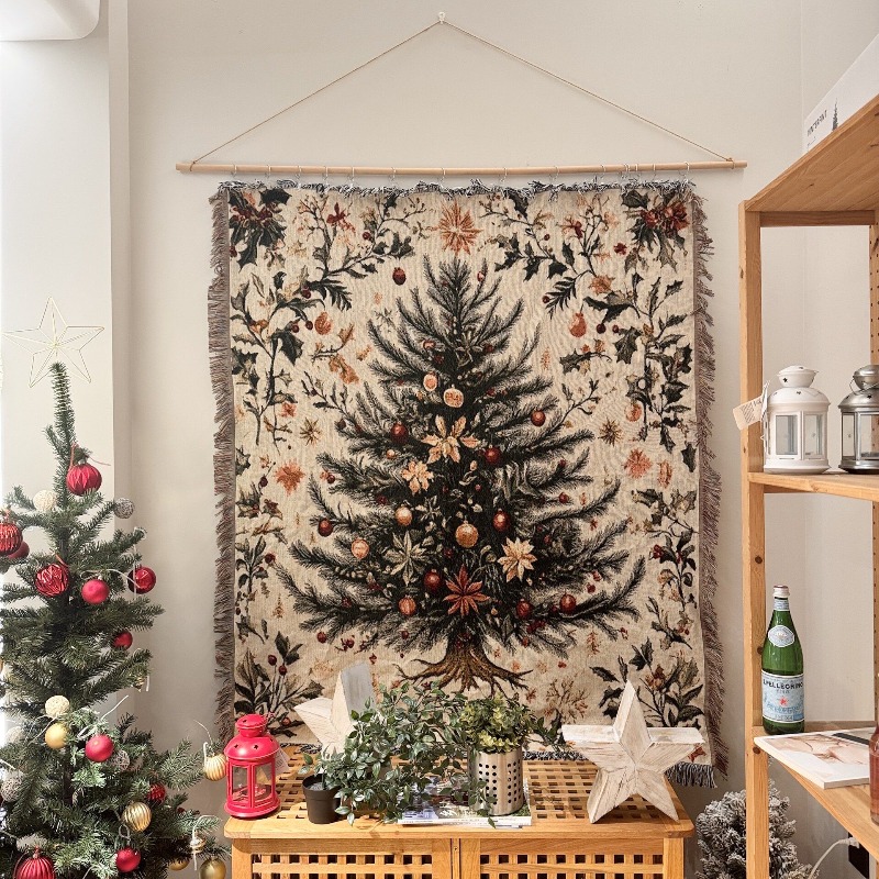 Christmas Throw Blanket - Tapiz de pared navideño 2026, mantas
