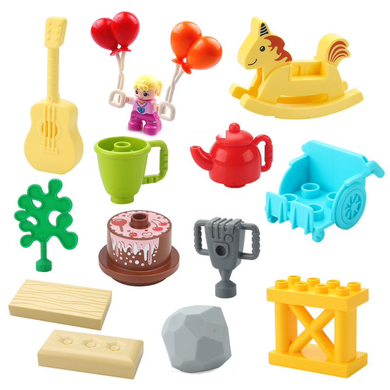 Lego Set City - Accesorios de bloques de construcción grandes,