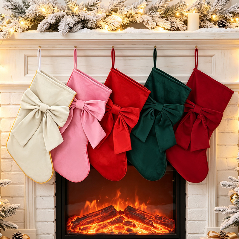 1 pieza de calcetines navideño - Christmas Stocking Hanging reseña y precio