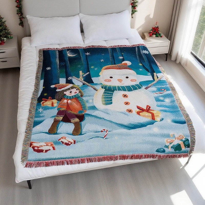 Nueva tapiz navideña para colg - Christmas Throw Blanket reseña y precio