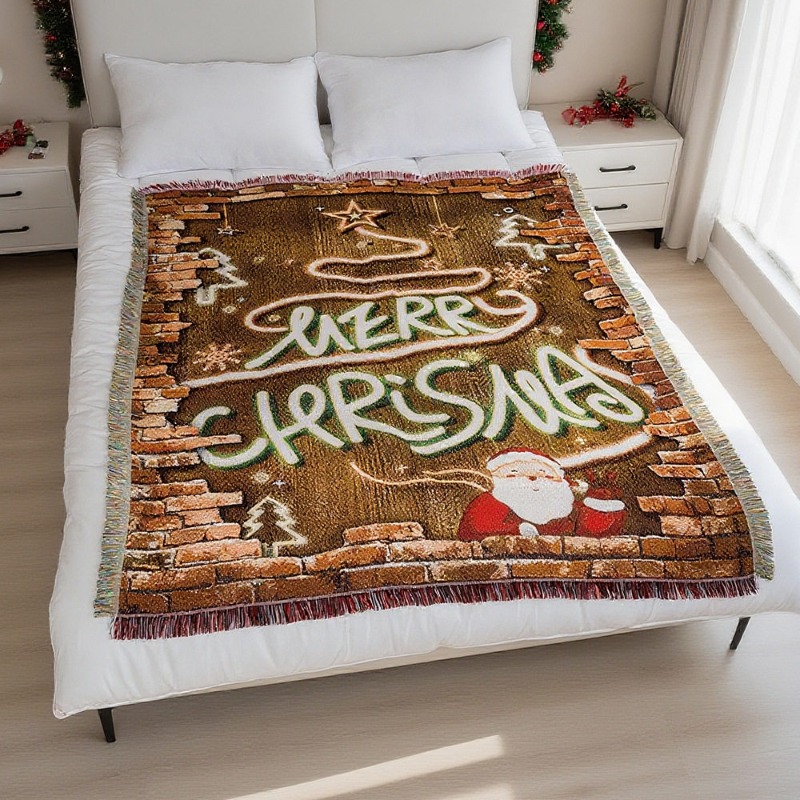 Nueva tapiz navideña para colg - Christmas Throw Blanket reseña y precio