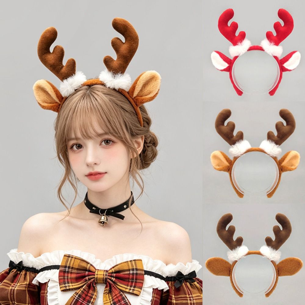 Lindo accesorio navideño para  - Reindeer Antlers Headband reseña y precio