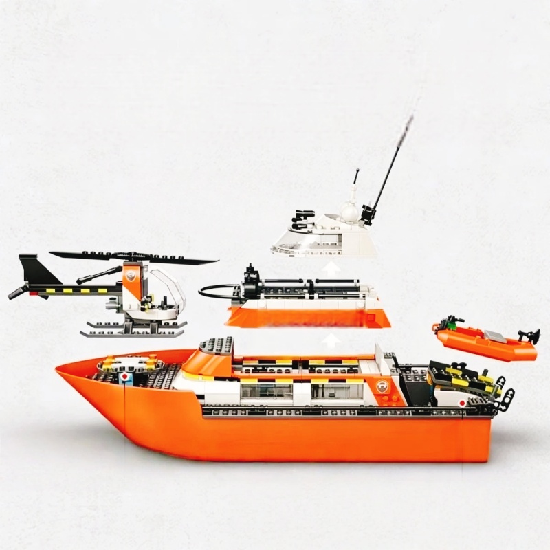 742 Piezas, Barco de Rescate y - Lego Set City reseña y precio