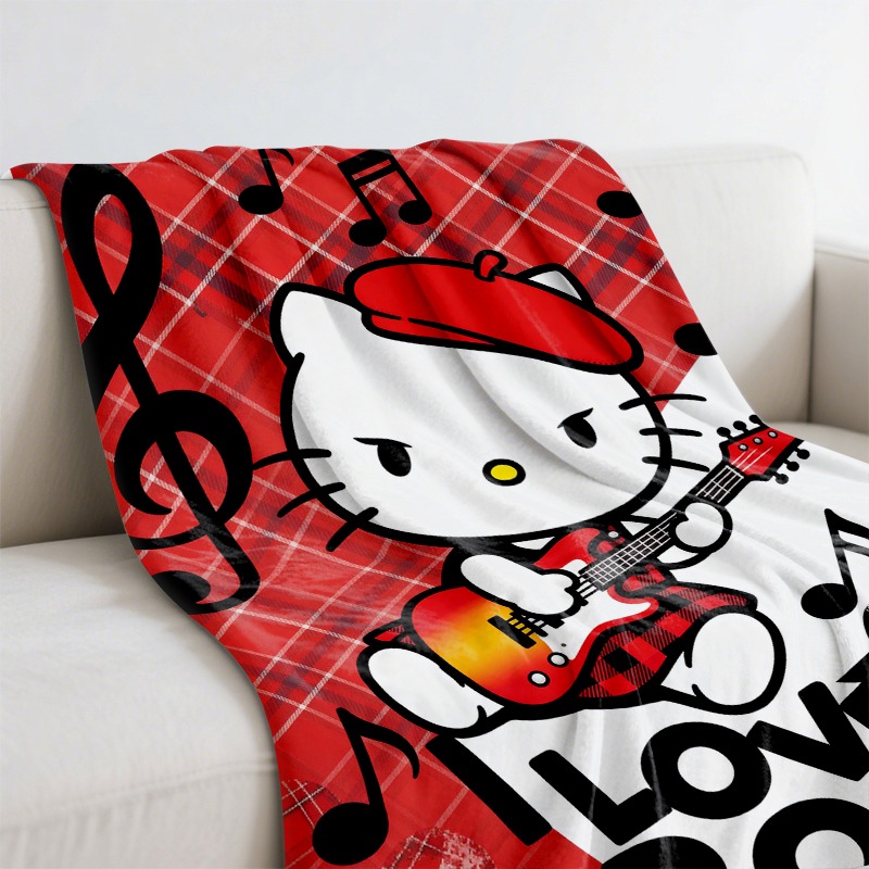 Manta Sanrio Hello Kitty Rock  - Christmas Throw Blanket reseña y precio