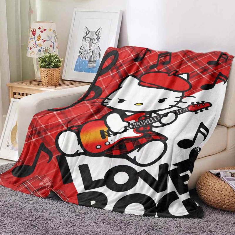 Manta Sanrio Hello Kitty Rock  - Christmas Throw Blanket reseña y precio