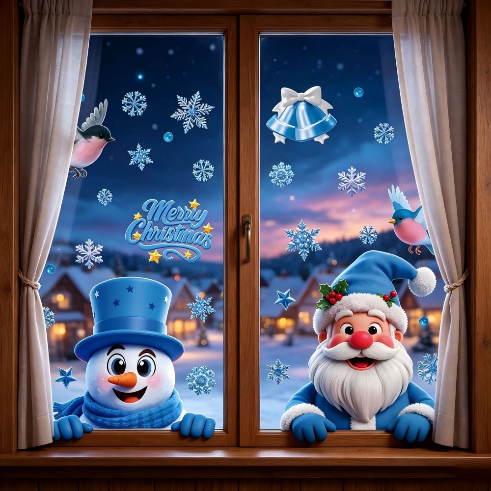 Pegatinas Navideñas para Venta - Snowflake Window Decal reseña y precio