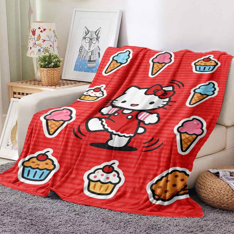 Manta de Sanrio Hello Kitty co - Christmas Throw Blanket reseña y precio