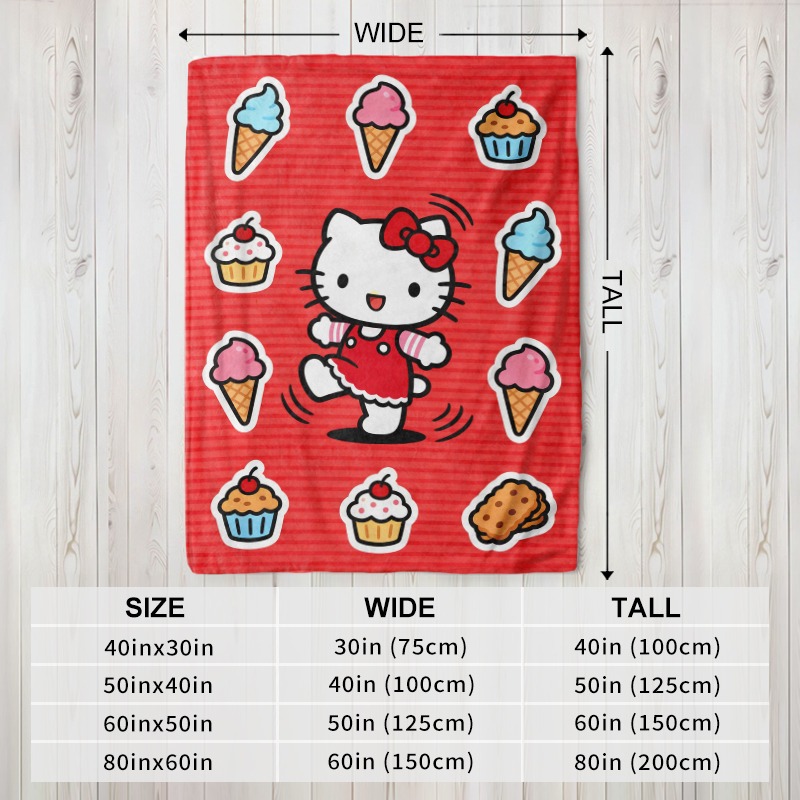 Manta de Sanrio Hello Kitty co - Christmas Throw Blanket reseña y precio