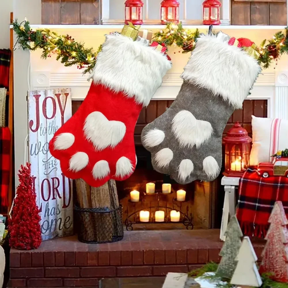 Calcetines navideños con estam - Christmas Stocking Hanging reseña y precio