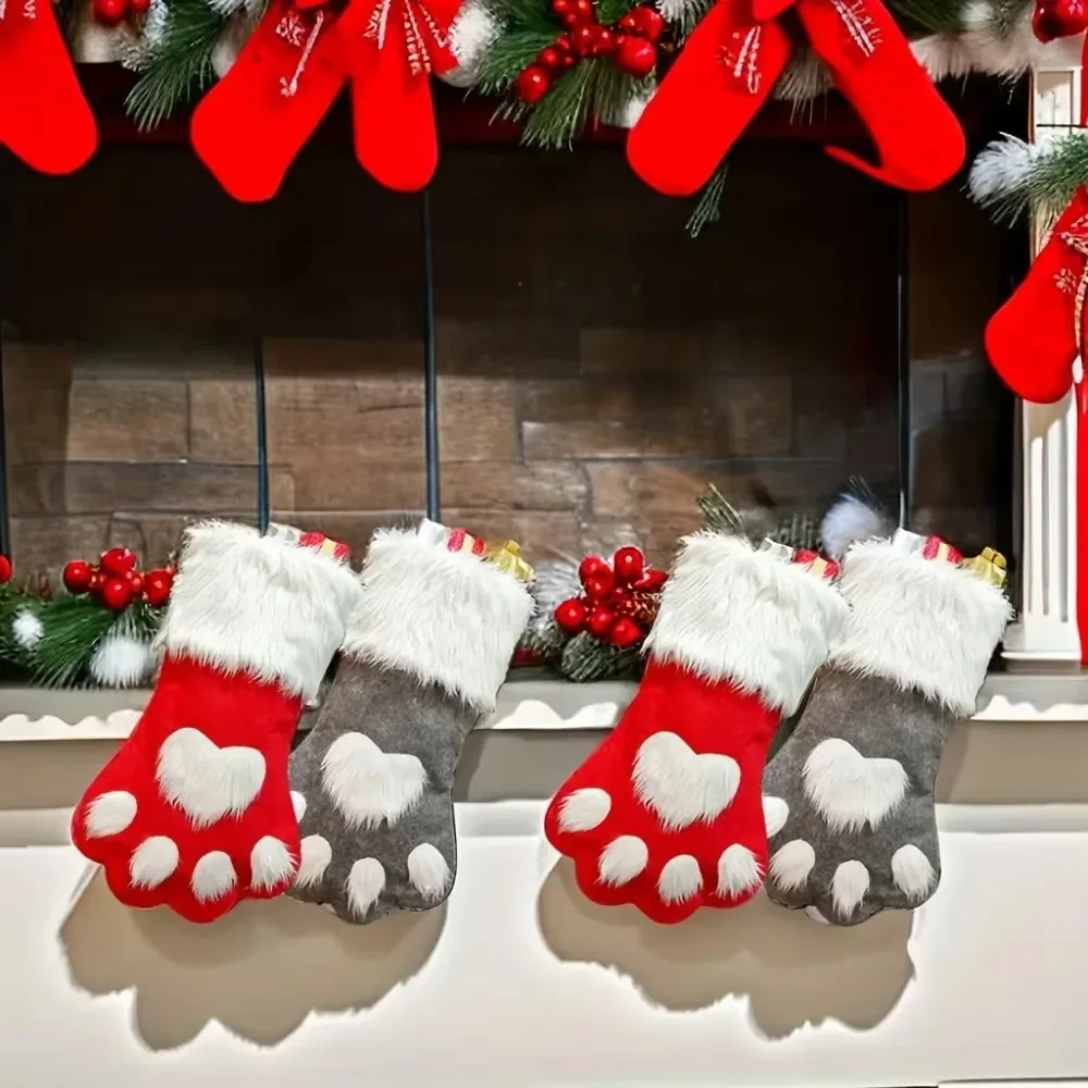Calcetines navideños con estam - Christmas Stocking Hanging reseña y precio