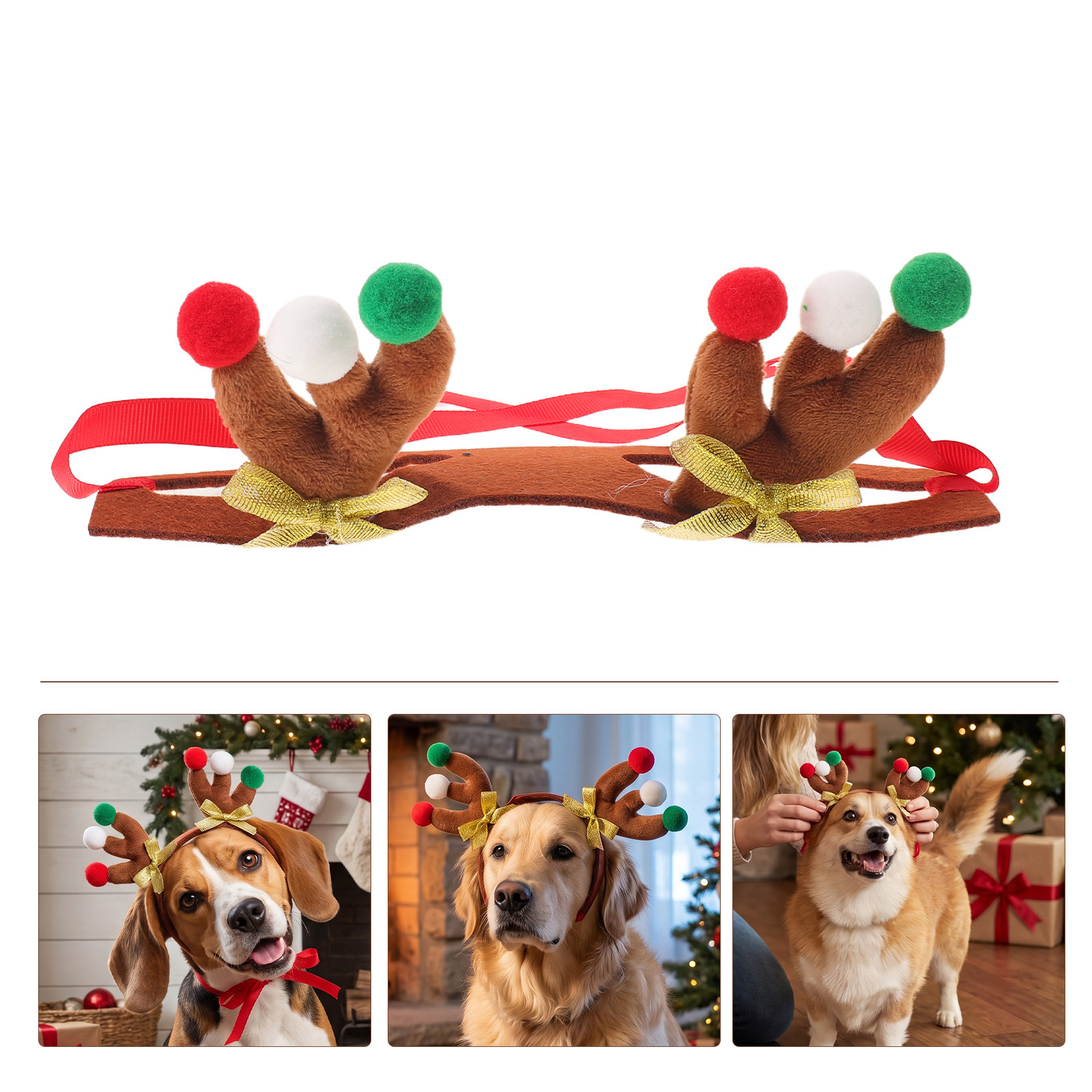 Diadema de Astas de Reno para  - Reindeer Antlers Headband reseña y precio