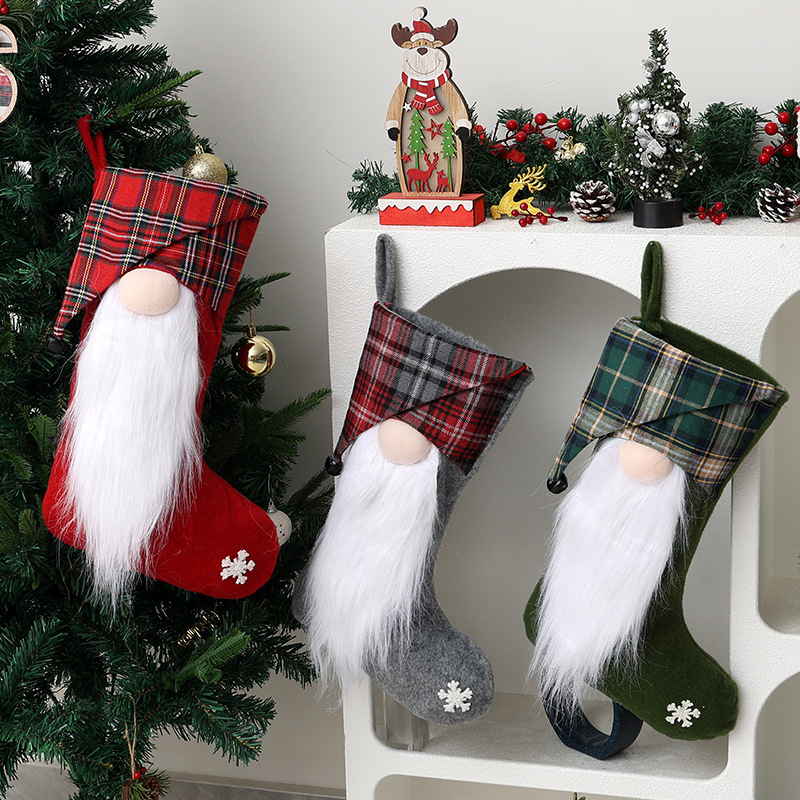 1-4 Bolsas de Regalo Navideñas - Christmas Stocking Hanging reseña y precio